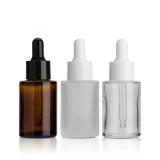 30ml 50ml 100ml red square clear glass dropper essential oil bottle Cream bottle with caps